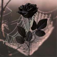 100pcs Artificial Deep Red Rose, Fake Rose, Suitable For DIY Wedding Bouquet, Table Decor, Bridal Shower, Valentine's Day Decoration, Baby Shower Decor - Black Black Rod - View 6