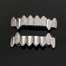 Popular European & American Style Fang Tooth Caps, Fashion Grillz, Unisex Hip Hop Performance Decorative Teeth Accessories