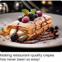 Chef| Crepera Eléctrica de 12 Pulgadas| Sartén Redondo| Negra - Negro - Ver 3