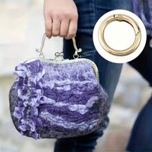 10/20/30/50pcs Colorful Zinc Alloy O-Ring Springs, 25mm Easy Open Snap Keychain, Suitable For DIY Jewelry And Crafts, Minimalist Hollow Design, Great For Dog Leash Connectors And More, Multi-Color, Pendant Connectors For Jewelry Making