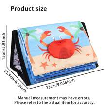 1 pièce Miroir bébé Jouets pour nourrissons 0-6 mois, développement cérébral avec livre en tissu froissé, jouets bébé haute contraste 6-18 mois garçons filles activité sensorielle tummy time