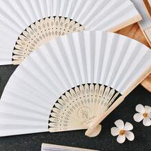 Quạt vải cá nhân hóa, thiết kế riêng, quà tặng tiệc cưới, quà tặng khách mời, quà tặng lễ trưởng thành, quà tặng tiệc mừng em bé chào đời, quạt cầm tay gấp gọn, quạt xếp bằng lụa, phong cách thế hệ Millennials - Nhiều màu - Xem 4