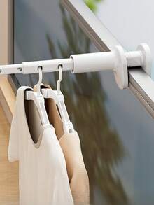 Giá phơi quần áo đa năng khi đi du lịch, giá phơi đồ di động cho ban công khách sạn, không cần khoan, thanh phơi có thể thu gọn. - nhiều màu - Xem 3