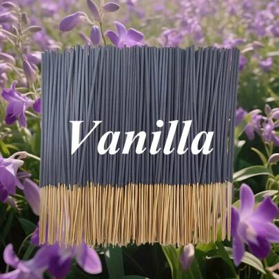 22.0cm Vanilla Scented Incense Sticks, Long Lasting, Natural Woody Aroma, Fragrance Suitable For Yoga, Meditation, Relaxation And Sleep Assistance, Perfect For Home Decor, Hotels And Spas