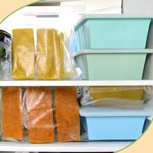 Silicone Freezer Tray For Sauce Cube: Silicone Freezing Tray For Soup Storage - Freeze 250mL 125mL Souped Broth Portion - Army Green - View 9
