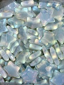 QYDCX 1/5/10pcs Star-Shaped Agate Crystal, Polished Healing Crystals, Replenish Sacred Meditation Energy, Balance Aura, Valentine's Day Crystal Gift, Suitable For Men And Women - Star - View 2