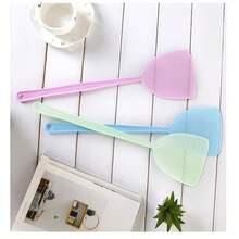 1pc Random Fly Swatter, Thickened Mesh Plastic Fly Swatter, Durable Summer Household Mosquito Swatter With Long Handle - B - View 5