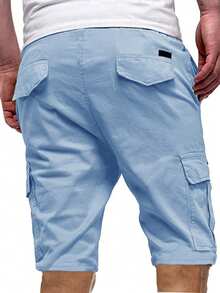 男士夏季工装短裤，时尚工装裤，户外休闲裤，徒步裤，拼接设计，夏威夷百慕大短裤，运动短裤