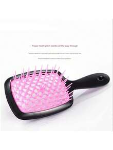 1 pièce/2 pièces Peigne creux, peigne large à dents creuses, peigne de massage du cuir chevelu pour hommes et femmes, convient pour démêler les cheveux mouillés et secs, peigne de massage du cuir chevelu creux, facile à tenir - convient pour les hommes et les femmes, peigne carré creux, peigne à grille populaire, peigne de massage bicolore, peigne démêlant pour coiffure volumineuse. Le produit aide à rendre les cheveux confortables et faciles à gérer (les différents lots de produits en plastique n'affectent pas l'utilisation ou l'apparence). - Multicolore - Voir 8