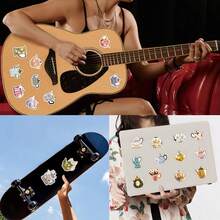 50PCS Flower Kettle Stickers Vinyl Aesthetics Stickers Scrapbooking, Diary, Bumper, Skateboard, Water Bottle, Cartoon, Hard Hat, Car Stickers And Decals - Multicolor - View 8