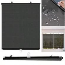 1 X 自动伸缩汽车遮阳板，PVC 隔热卷帘防晒保护器，汽车吸附式遮阳挡光板 - 防紫外线和隔热窗帘，易于贴纸安装，适用于大多数车型，隔热遮阳板 - 彩色 - 查看 6