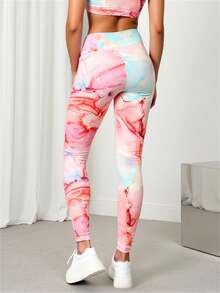 Women Sports Leggings - Multicolor - View 2