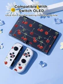 Ayotu 1 pièce Étui de protection transparent pour manette de jeu 2 7,9 pouces (2025)/Switch OLED, résistant aux chocs et anti-rayures, facile à mettre et à enlever. Conçu avec des découpes spécialement placées, permettant l'accès à toutes les parties de la Switch et à tous les boutons.