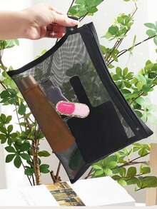 Outdoor Travel Offices Carry Small-Capacity First-Aid Kits Mesh Bag With Pink Towel Embroidered Pill, Portable Medicine , First-Aid Kits And Pill Packaging Containers,Medication ,Travel Pill Organizer ,Aid Kit Bag,Perfect Health Gift,Makeup Bag, Cosmetic Bag,Travel Toiletry Bag ,Daughter Gift, Make Up Pouch,Makeup Bag Gift For Make Up Organizer For Makeup Tools Wash Bag,Reusable Medicine Bag For Travel & Cosmetics - Ideal Gift For Women - Multicolor - View 5