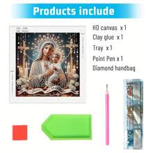 [Special Shape DIY Home Decor] DIY, Religious Figure & Mary 5D Diamond Painting Kits - Special Shape Diamond Art Suitable For Beginners, Unique Home Wall Decor Gift, 12x12 Inches