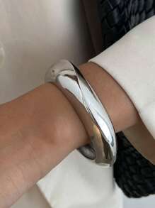1 Piece Of Bohemian Style Fresh And Fashionable Geometric Asymmetrical Wide Resin Cuff Bracelet Gorgeous Light Luxury Daily Holiday Party Ladies Versatile Jewelry Bracelet Gift