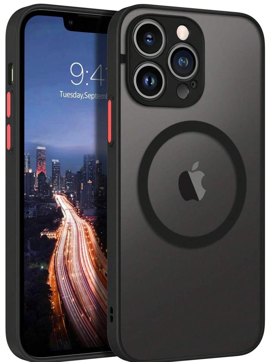 Mida Style Funda Mate Magnética Compatible Con iPhone Protector Cámara Uso Rudo Ligera