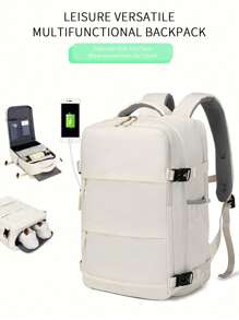 2Pcs Backpack & Chest Bag Set, Large Capacity Summer Travel Bags With Multiple Compartments For Storing Shoes, Versatile Suitable For Business Trip, Travel, Camping, Laptop Bag, High Cost-Performance Nylon Minimalist Backpack Cabin Carry On Bag, Airline Approved Travel Essentials