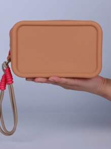 Nuevo neceser de silicona de gran capacidad, portátil, impermeable para viajes. Ideal para almacenar joyas, maquillaje, resistente a la presión y no deformable. También se puede usar como portapassaporte, cartera. Apropiado para salidas, hogar. Gran regalo para amigos, compañeros de clase, madres, novias.