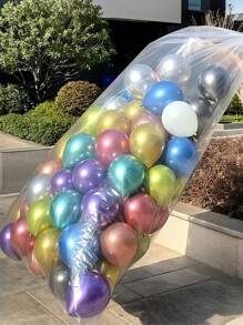 1/2/3/5 قطعة حقيبة تخزين بالون كبيرة بمقاس 1.2*1.5م، حقيبة بلاستيكية كبيرة شفافة لنقل البالونات وتخزين شجرة الميلاد