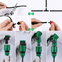 30m 100ft Automatic Drip Irrigation System Garden Plant Self Watering Hose Kit - màu đen - Xem 3