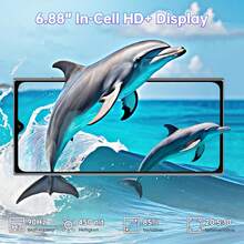 OUKITEL C61 Pro Android 15 Smartphone Unlocked, 24GB+256GB/1TB Mobile Phone Unlocked, 6.88" HD+ 90Hz Screen, 5150mAh Smartphone, 13MP+5MP Camera, Dual SIM 4G Mobile Phone, NFC/Fingerprint/Face ID/OTG - 藍色 - 查看 4