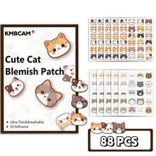 880 Pcs Cute Cat Shaped Pimple Patches, Facial Cover - Fragrance-Free, Paraben-Unisex Adult, All Skin Types Compatible, No Fragrance, No Alcohol, No Components Included - Multicolor - View 13