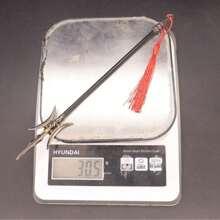 2025 Style, Metal Model Desktop Decoration Collectibles, Surrounding 22cm Bu Fang Tian Blade Crescent Moon Blade Collection Gift Box Metal Craft Ornament Prop, Gifts For Friends, Colleagues, Couples, Festival, Rewards