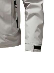 1 Peça Jaqueta Corta-Vento com Capuz para Homens, Resistente à Água, Multi-Bolsos, Estilo Cargo, Outono/Inverno