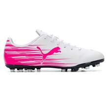 Puma ATTACANTO II MG Men's Football/Soccer Shoes For Match, Training, Indoor & Outdoor With MG Spikes - Puma White-pink - View 2
