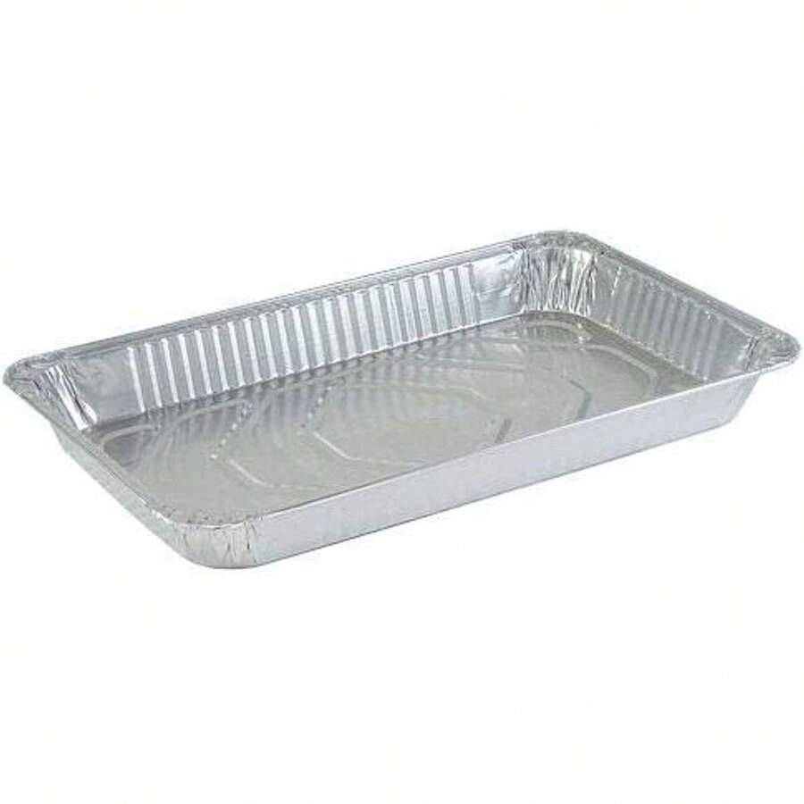 Kingzak Aluminum Foil Full-Size Medium Pan - 20.75" X 12.8" X 2.15" (50 Counts) - Heavy Duty & Versatile For Home And Catering Use - 1 - View 1