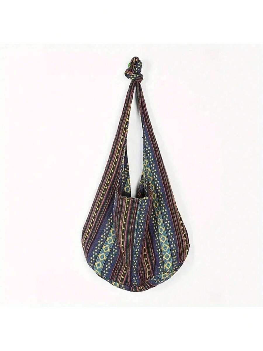 Large Capacity, Versatile  Canvas Shoulder Bag For Women - Royal Blue - View 1