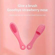 2/4 piezas Cepillo de silicona suave con forma de dedo para limpieza facial, eliminación de puntos negros, cepillo de nariz, cepillo exfoliante para limpieza facial, herramienta de cuidado