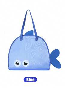 Multi-Purpose 3D Mesh Beach Shell Bag, One Cute Little Fish Design Beach Tote, Outdoor Beach Bag, Shell Bag, Suitable For Collecting Seashells, Outdoor And Beach Use, Handbag - one-size - View 11