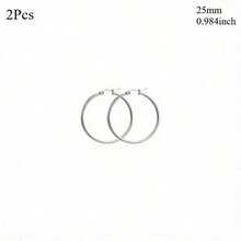 Simple Stainless Steel Large Earrings, Titanium Steel Rust Steel Women's Large Earrings, Suitable For DIY Earrings And Jewelry Production Christmas Decorations Home Christmas Gifts Christmas Decor