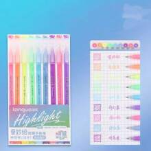 Set de 3 bolígrafos para planificador de estudiante, 9 colores de bolígrafos de alta capacidad para planificador, bolígrafos para dibujar, resaltadores, rotuladores finos, útiles escolares, regalos para estudiantes, regalos de cumpleaños