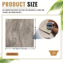12/24 miếng gạch lát sàn đá cẩm thạch vinyl tự dính mờ, 11,8"X11,8", dày chống mài mòn, dễ lắp đặt, thích hợp cho phòng ngủ, phòng khách, văn phòng, trung tâm mua sắm - cải tạo nhanh, tòa nhà văn phòng | Miếng dán sàn hiện đại | Miếng dán sàn chống trượt, Miếng dán sàn vinyl, Miếng dán tường tự dính PVC - Nhiều màu - Xem 4