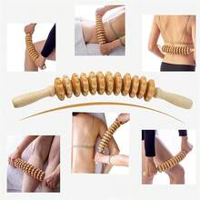1PC Wooden Roller Massage Tool Handheld Cellulite Trigger Point Stick For Body Shaping Anti Cellulite Muscle Release Roller Equipment Gym Workout Fitness Relaxation Improve Blood Circulation - Multicolor - View 12