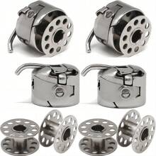 Set aus Nähmaschinen-Spulen und Nähmaschinen-Spulenbox, Zubehör für Haushaltsnähmaschinen zum Quilten, Häkeln, Basteln, Handarbeiten, Stickerei, Nähen