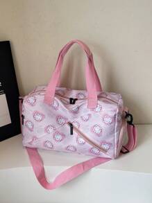 Sanrio Una bolsa de fitness pequeña para hombres y mujeres, una bolsa de viaje al aire libre, una bolsa de aislamiento seco y húmedo con cierre de cremallera, una bolsa de equipaje ajustada, una bolsa de mamá para viajes de negocios y compras, y útiles escolares para vuelta al cole