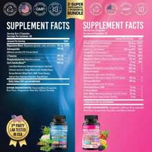 Shining Serenity Set - Zoyava Collagen & Cortisol All-In-One Multivitamin Combo - Made In USA With Extra Strength Ingredients,Soothe & Smooth Bundle - 其他 - 查看 3