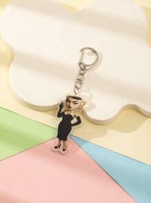1 Pc Acrylic Strange Italian Silly Animal Shan Hai Jing TungTungTungTung Sahur/Tralalero Tralala/Lirili Larlla/Bombardiro Ctocodilo/Boneca Ambalam//Brr Brr Patapim Character Style Theme Keychain Pendant Backpack Ornament/Bag Accessories/School Bag Accessories/Purse Pendant/Friend's Gifts