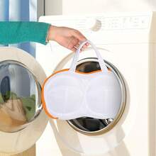 3 件装文胸清洗袋，适用于洗衣机，带拉链，内衣文胸袋套装，女士精致衣物（D 至 H 罩杯），3D 罩杯形网状洗衣袋配有 3D 软骨支撑，适用于洗衣机文胸洗衣袋