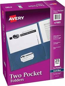 File Jackets & File Pockets - כחול אוסקורו - ראה 9