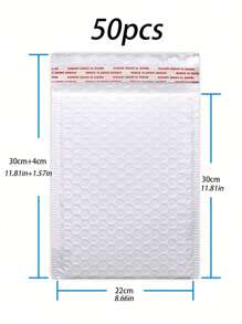 50 Pcs Bubble Mailers Bubble Usable Bubble Envelopes Small Packaging Mailing Envelope Shipping Bag Bulk Pack Self Seal Package Packing Business Supplies School Supplies, Back To School