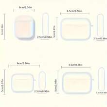 Sequins Transparent Silicone Earphone Protective Case Compatible With Apple 3rd/4th Gen, TPU Anti-Drop