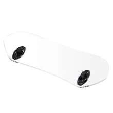 Motorcycle Extension Windshield Clear Adjustable Clip On Wind Deflector Spoiler