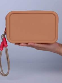 Nuevo neceser de silicona de gran capacidad, portátil, impermeable para viajes. Ideal para almacenar joyas, maquillaje, resistente a la presión y no deformable. También se puede usar como portapassaporte, cartera. Apropiado para salidas, hogar. Gran regalo para amigos, compañeros de clase, madres, novias.