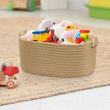 1 Stück extra große, dickwandige, faltbare Wäschetasche, Aufbewahrungskorb für Kleidung, Decken, Spielsachen, Schuhe, handgewoben mit glückverheißendem Griff, für Schlafzimmer, Waschküche, Flur