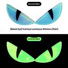 适用于汽车和摩托车的反光魔鬼眼贴纸，提高夜间可见度、耐用性和时尚性